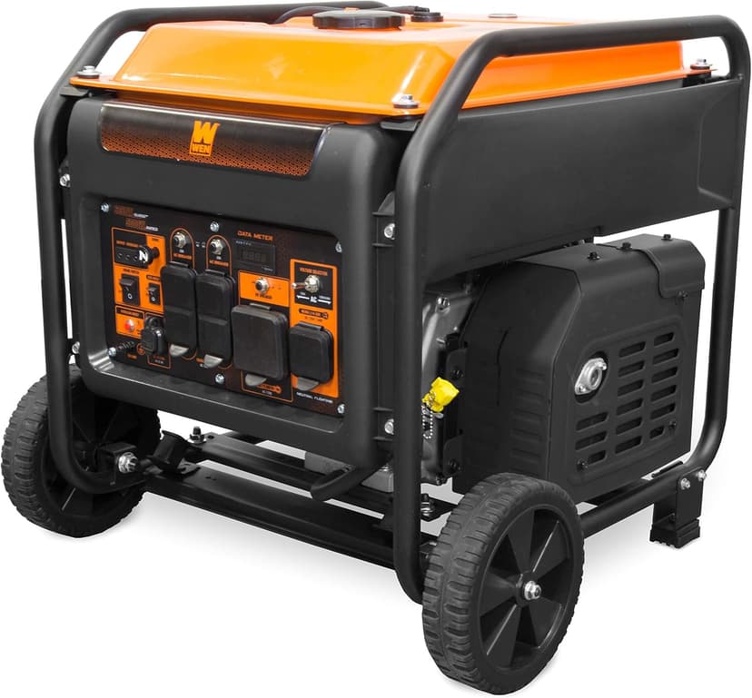WEN GN625i 120V/240V, CARB Compliant 6250-Watt RV and Transfer-Switch-Ready Open Frame Inverter Generator, Black