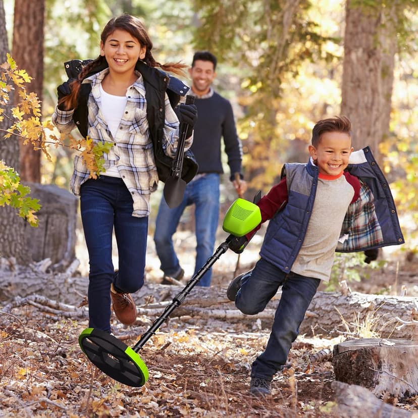 GoGonova Metal Detector for Adults & Kids, Kids Metal Detector, Waterproof Metal Detectors with High Accuracy Lightweight 8" Search Coil, All Metal & Disc Modes for Junior & Youth Gold Detector