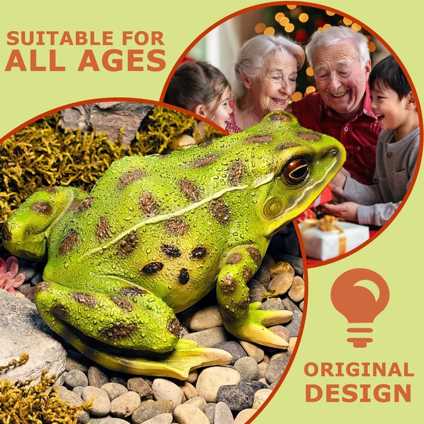 Sunthus Frog Garden Statues Toad Outdoor Decor Sculptures Yard Resin Decorations