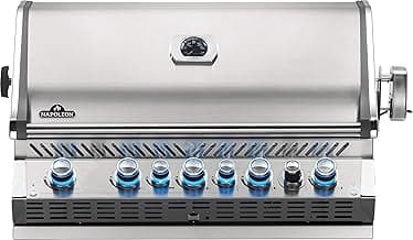Napoleon BIPRO665RBPSS-3 Built-in Prestige PRO 665 RB Propane Gas Grill Head, 625 sq.in. + Infrared Infrared Rear Burner, Stainless Steel