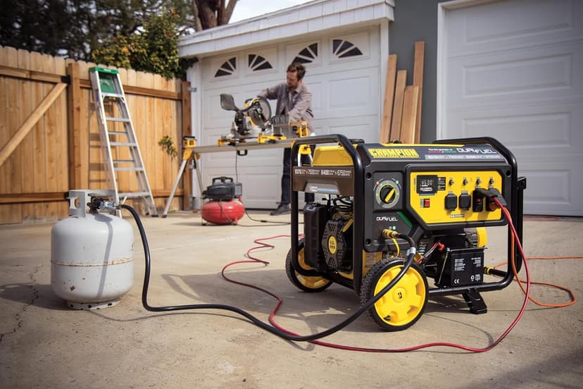 Champion Power Equipment 9375-Watt Dual Fuel Portable Generator with Electric Start and CO Shield