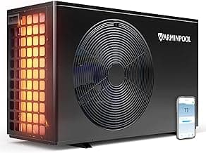 30,000 BTU Electric Pool Heater, for Above and In Ground Pool Up to 10,000 Gallons, Pool Heater with WiFi Control App, Pool Heat Pump, Smart Inverter, Swimming Pool Heater