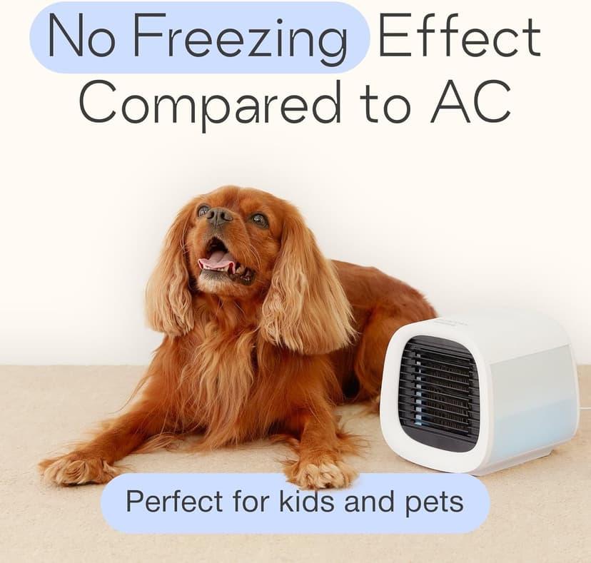 Evapolar evaCHILL Portable Air Conditioners - Portable AC Unit - Small Personal Evaporative Air Cooler & Fan for Desk, Office, Car, Camping, White