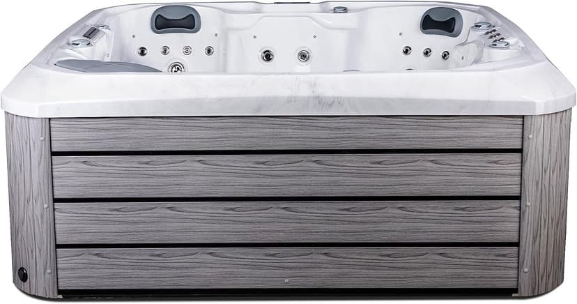Comfort Hot Tubs - Hot Tub Spa - Seats 5-6 People - 51 Jets – Standard Heavy Duty Flip Cover, Water Fountains, Ozonator, LED Lights, Headrests, and More