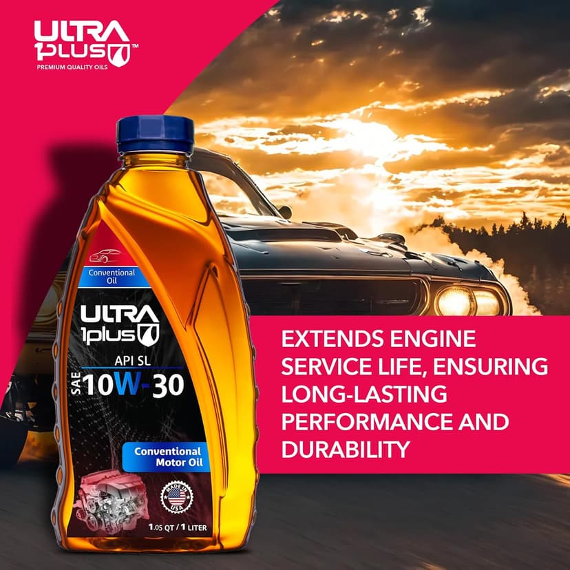 ULTRA 1PLUS SAE 10W-30 Conventional Motor Oil API SL - 1 QT