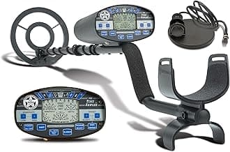 Bounty Hunter Time Ranger Metal Detector for Adults with LCD Display, Target ID, and Ground Balancing – Advanced Detection for Coins, Relics, Jewelry