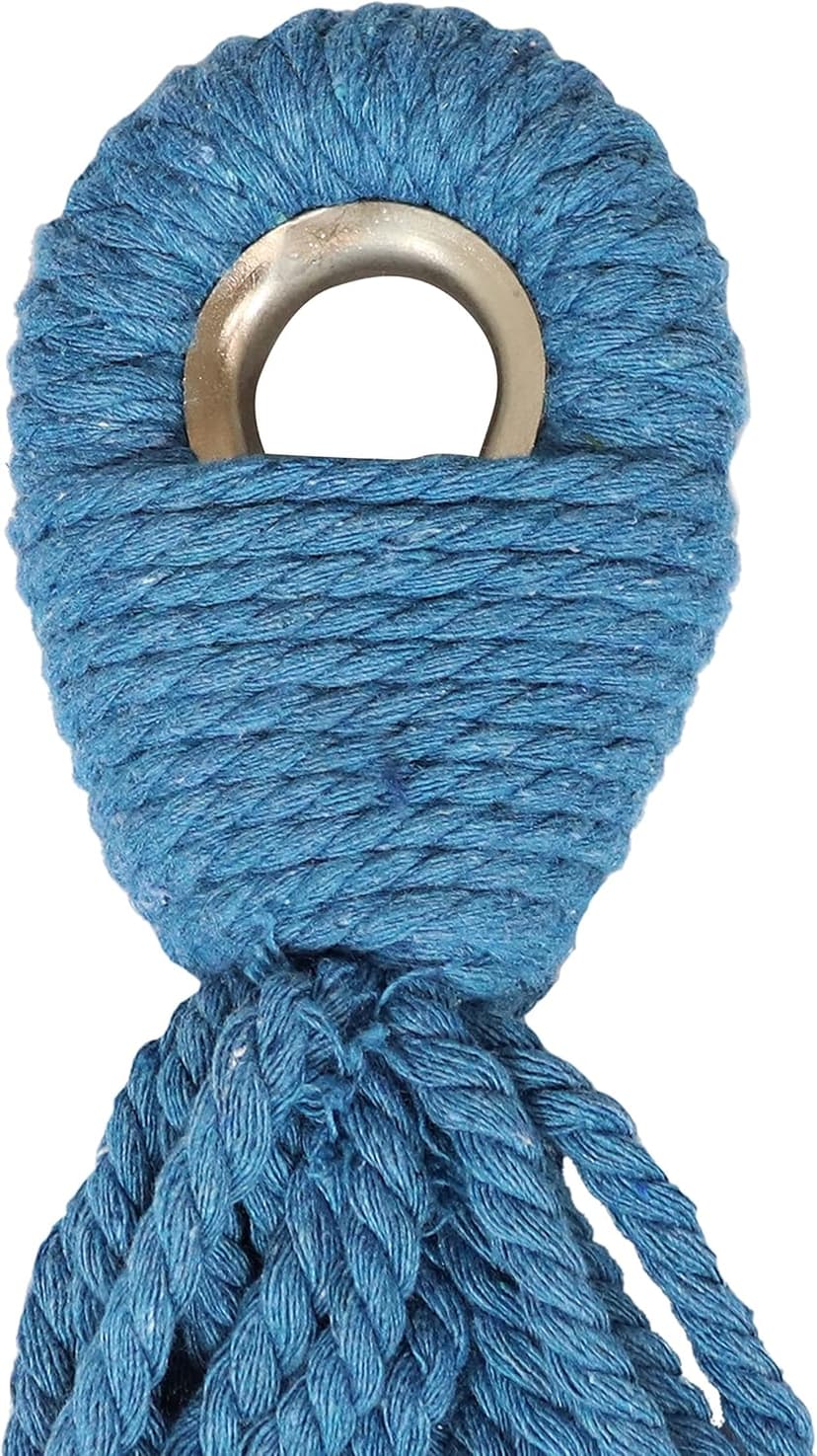Sunnydaze Double Brazilian Cotton Hammock for Outside - 450-Pound Capacity Outdoor Hammock - Sea Grass