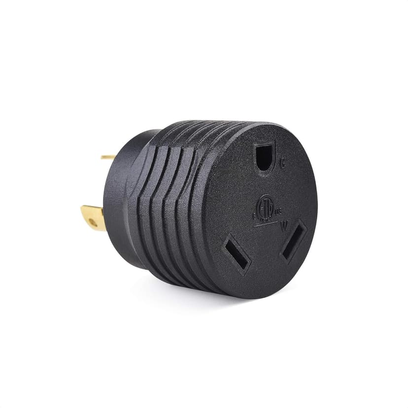 Cable Matters 2-Pack 3 Prong Twist Lock to 30 Amp RV Adapter, 30 AMP RV Plug (NEMA L5-30P to TT-30R)