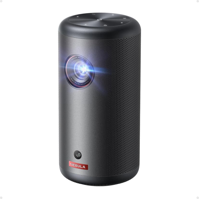 NEBULA Capsule 3 GTV Projector, Netflix Officially Licensed, 1080P Smart Mini Projector with Wi-Fi, 2.5 Hours of Playtime, 120-Inch Display, Dolby Digital, Ultra Portable for Any Space