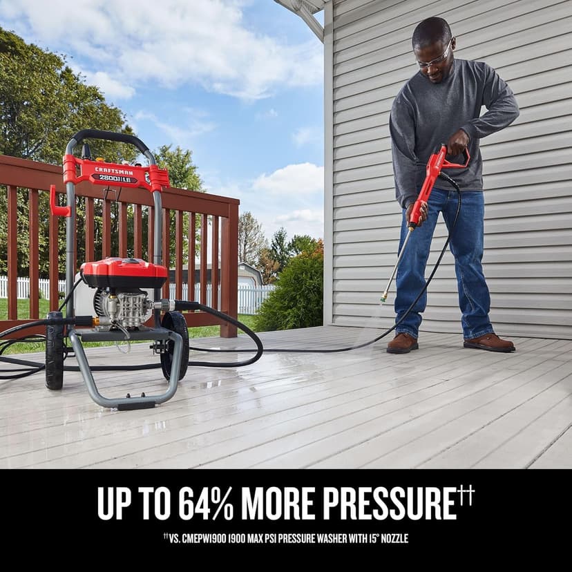 CRAFTSMAN Electric Brushless Cold Water Pressure Washer (2,800 MAX PSI*) (CMEPW2800)