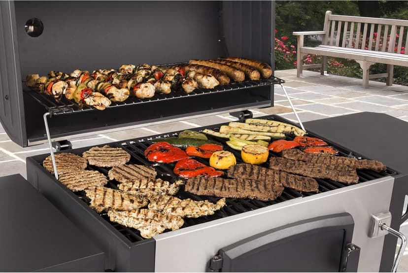 Dyna-Glo DGN486SNC-D Heavy Duty Stainless Charcoal Grill, Large