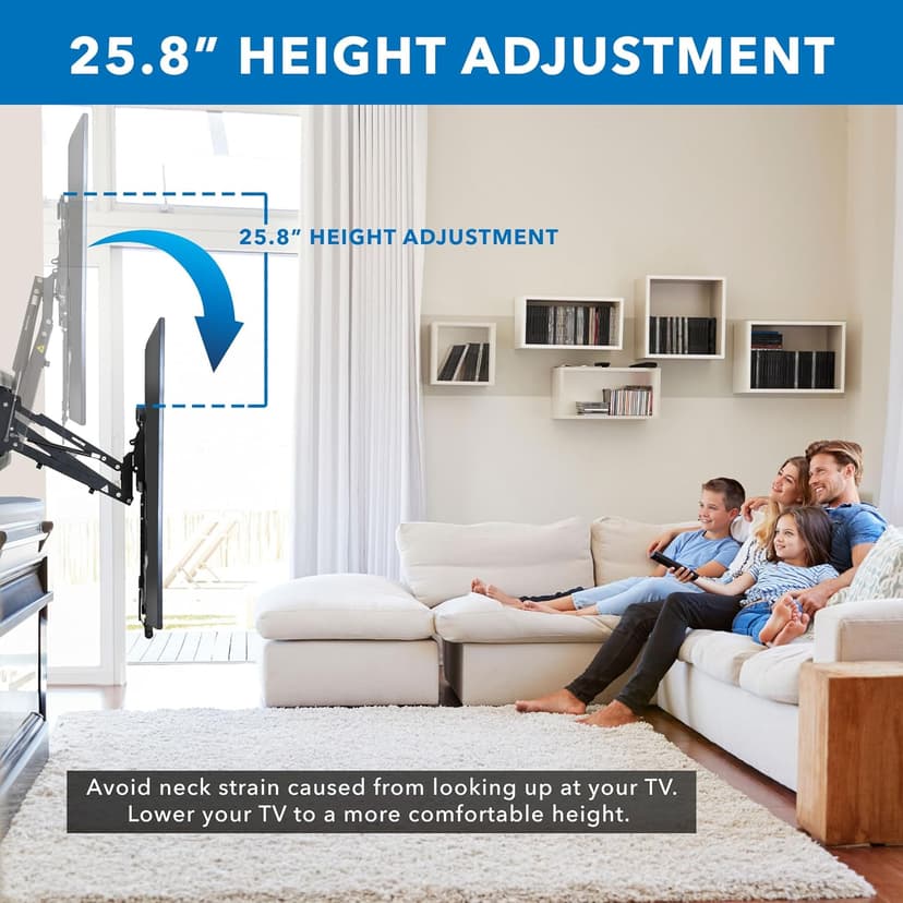 Mount-It! Fireplace TV Wall Mount for Large TVs, MI-384L