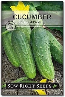 Sow Right Seeds - National Pickling Cucumber Seeds for Planting - Non-GMO Heirloom Packet with Instructions to Plant and Grow a Home Vegetable Garden - Famous Variety for Homemade Pickles (1)