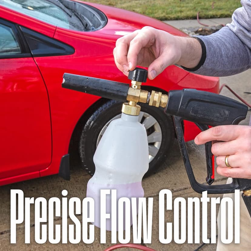 Westinghouse Foam Cannon for Pressure Washers - 3600 Max PSI, 1/4” Connector - for Gas and Electric Pressure Washers