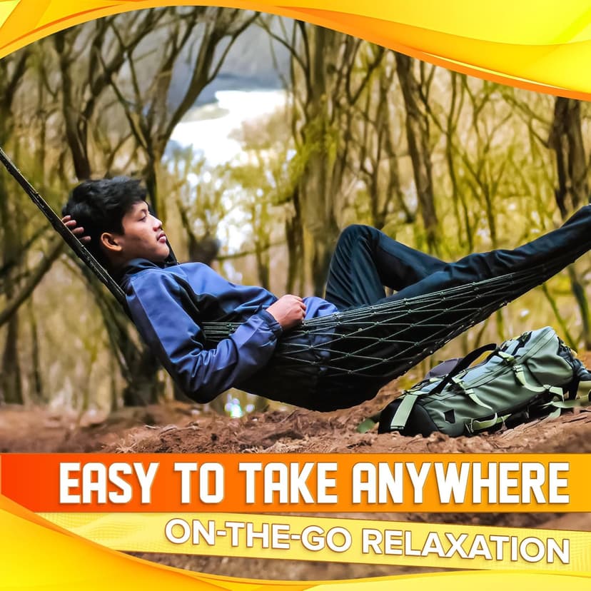 Mesh Rope Hammocks for Outside - Sleeping Hammock Nylon Camping - Hammock Large Weight Limit Swing Mesh Hammock Large Hammocks for Outside Nylon Hammocks