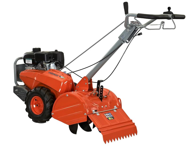 YARDMAX 18 in. 209 cc Gas OHV Engine Rear Tine Tiller with Dual Rotating Tilling