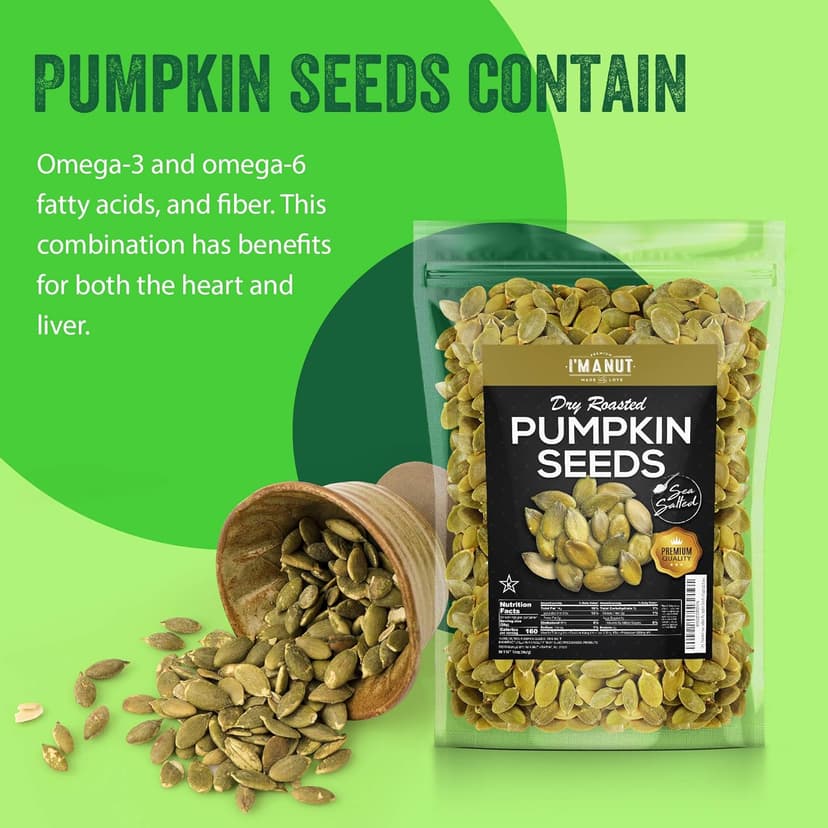 Oven Toasted Pumpkin Seeds with Sea Salt (Papitas) 48 oz (3 lb) Batch Tested Gluten & Peanut Free | No Oils | No PPO | Non GMO | Vegan and Keto Friendly | Premium Quality