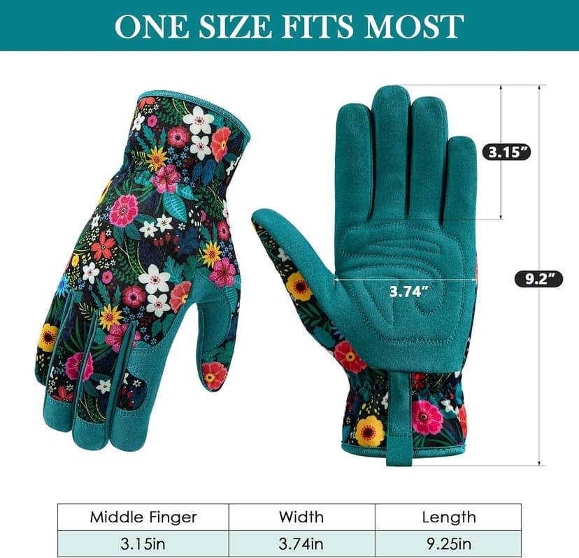 Gardening Gloves for Women, Breathable leather Garden Gloves with Grip, Thorn-Proof Puncture-Resistant Work Gloves