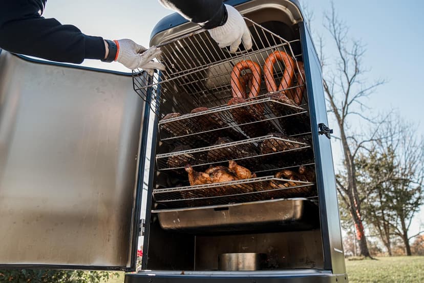 GRILLA Mammoth Vertical Smoker with Lipped Deflector, Quick Temperature Recovery, and 1,660 Square Inches Cook Space for Smoking, Outdoor Cooking, Grilling