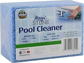COMPAC HOME Magic Stone Pool Cleaner, Easily Remove Dirt, Lime - Stone made from Recycled Glass for Pool Cleaning