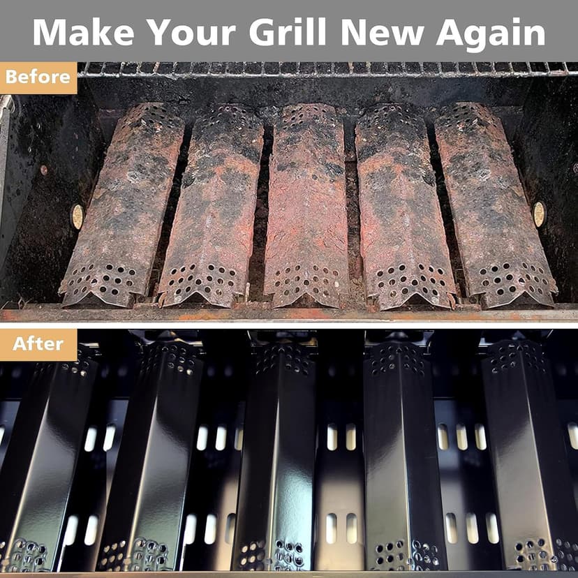 Grill Heat Plates Replacement Parts for Nexgrill, Porcelain Steel Heat Tents for Home Depot Nexgrill 6 Burner Gas Grill, 14.6" Flame Cover Replacement Parts for Nexgrill 720-0896B