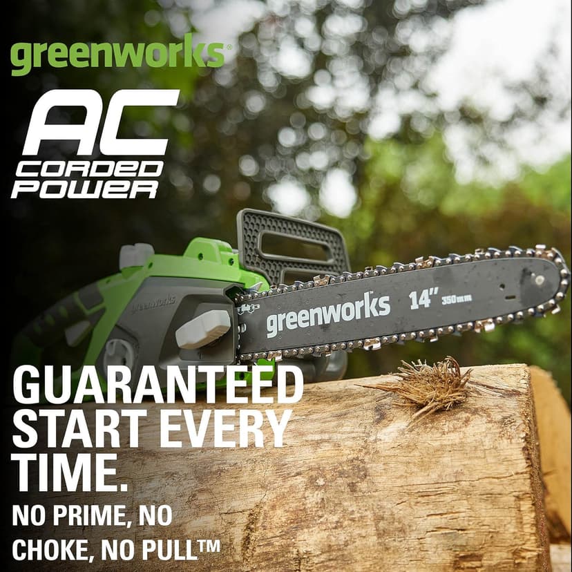 Greenworks 10.5 Amp 14-Inch Corded Chainsaw 20222