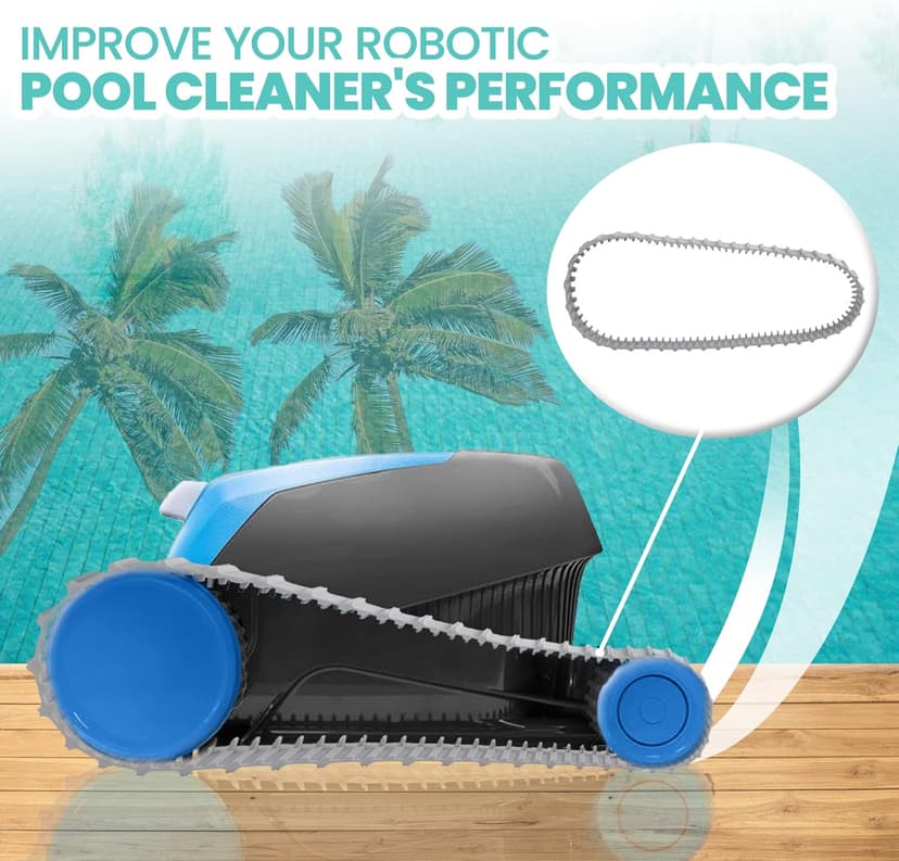 (2 Pack) Replacement Gray Tracks for Maytronics Dolphin Robotic Pool Cleaners with Part Number 9983152-R2 Dolphin Parts