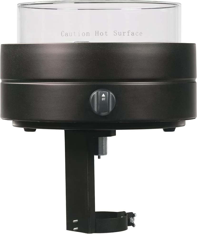Amazon Basics 14 in 9,000 BTU Round Tabletop Propane Gas Fire Pit, Brown