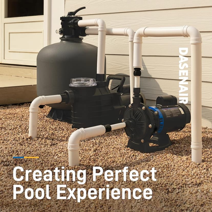 Booster Pump,3/4 HP Pure Copper Motor with Dual Voltage(115V or 230V),IPX4 Waterproof Compatible for Pressure Side Pool Cleaners Vac-Sweep 280,380,3900