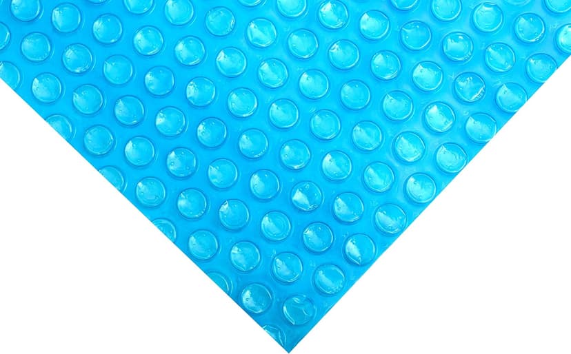 SunHeater Pool Solar Blanket - Heavy Duty Rectangular Thermal Cover with Bubbles - Heat Transfer Solar Pool Heater for In-Ground Swimming Pools - Durable 12 Mil Thick Polyethylene - 12' x 24' Feet