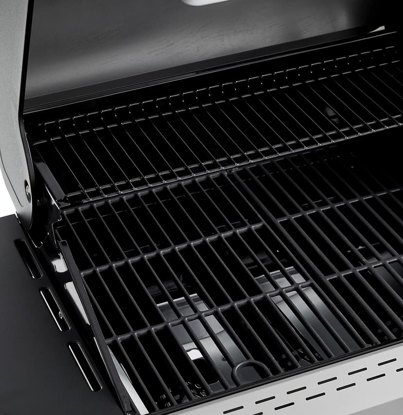 Amazon Basics Freestanding Gas Grill with Side Burner, 4 Burner (52,000 BTU), Black