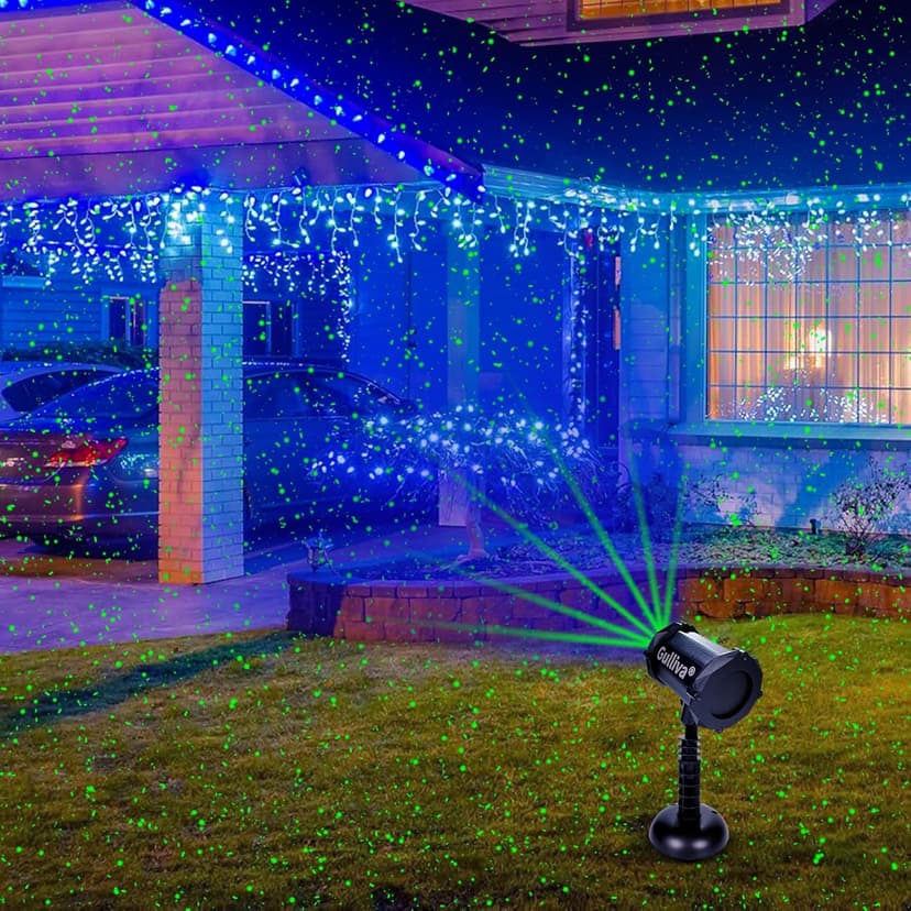 Outdoor Firefly Projector Lights with Blue Aurora LED – Perfect for Garden, Yard, and Patio Decor | Create Magical Starry Nights for Holidays & Events | Waterproof, Remote Control
