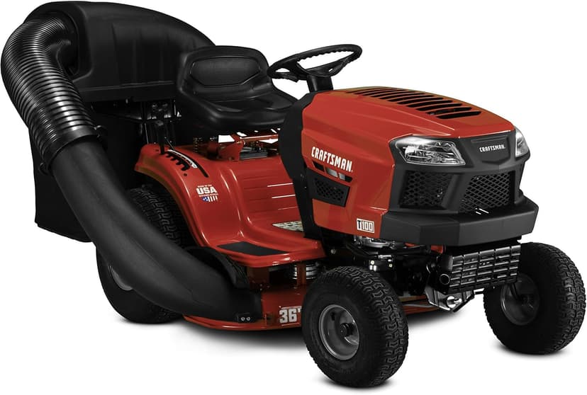 CRAFTSMAN CMXGZAMA30045 36-Inch Double Bagger Riding Mowers, Black