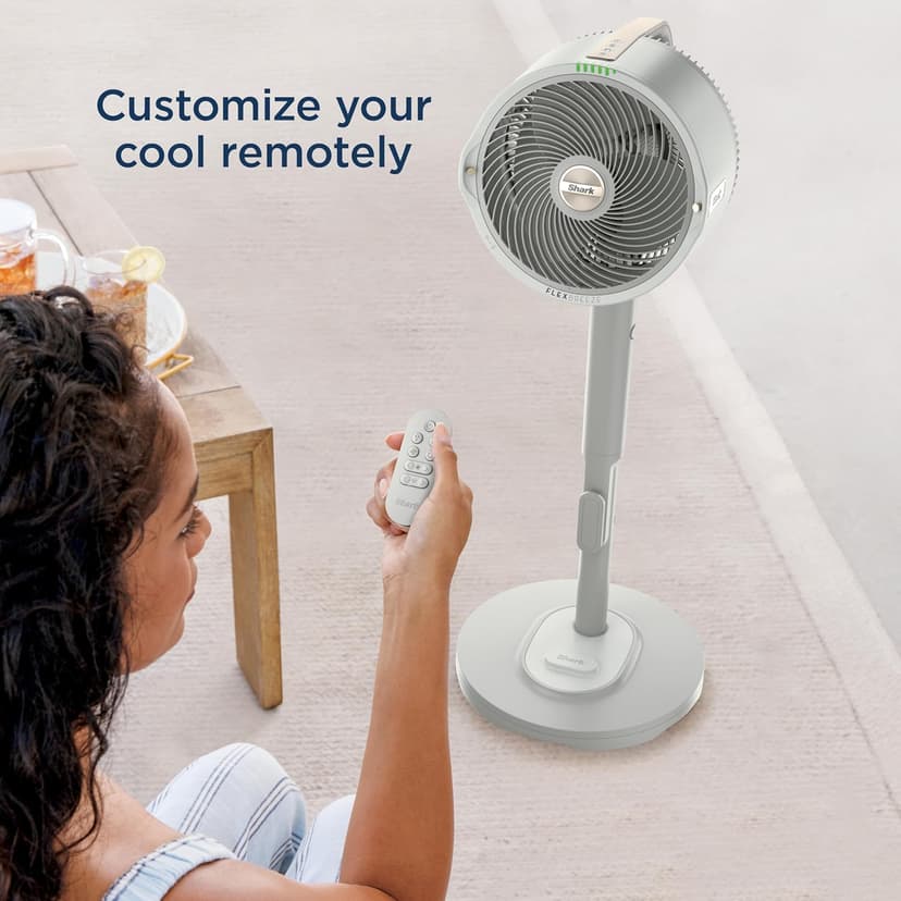 Shark FlexBreeze Pro Mist Fan — Indoor & Outdoor, Integrated Misting, Pedestal to Tabletop, Corded or Cordless, Up to 24-Hr Battery, Oscillating, White, FA302WH (2025 Release)