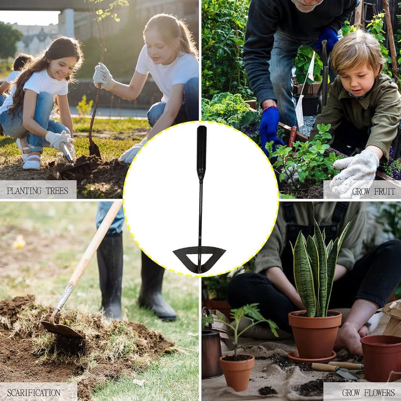 Garden Hoe - All-Steel Hardened Hollow Hoe for Long Handle, Garden Weeding Tools, Easy Weeding and Soil Loosening, Hoe Garden Tool, Durable and effectable Hand Tools, Multi, 11.81x6.30(30x16cm)