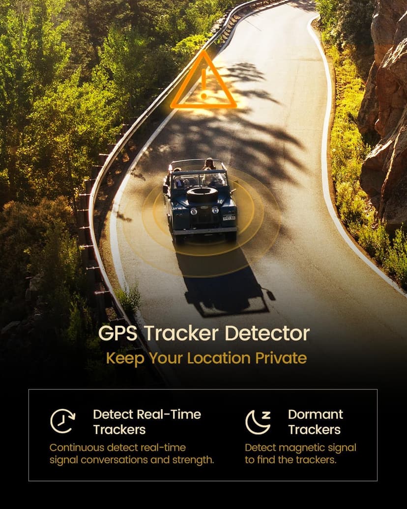 Hidden Camera Detector, GPS Tracker Detector, Hidden Bug Sweeper Detector for Hotel, Airbnb, Travel