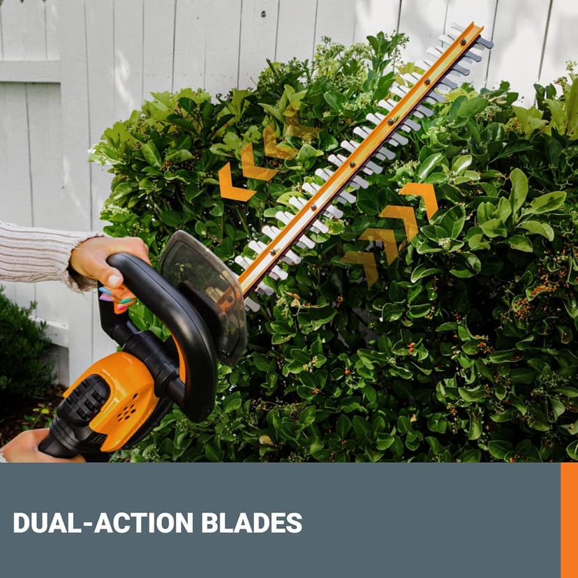 WORX WG261 20V PowerShare 22" Cordless Hedge Trimmer (Battery & Charger Included)