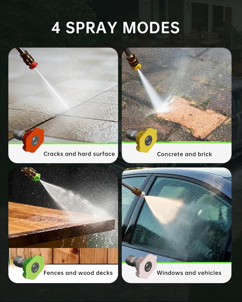 Pressure Washer, 4800PSI 3.0 GPM Max Electric Power Washer with Foam Cannon 48FT Total Long High Pressure Washer for Cars, Fences, Patios, Decks, Patios and Driveway Powerwasher