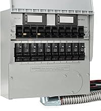 Generator Transfer Switch,50A Pro/Tran2 10-Circuit 2 Manual Transfer Switch,Marked（2025）