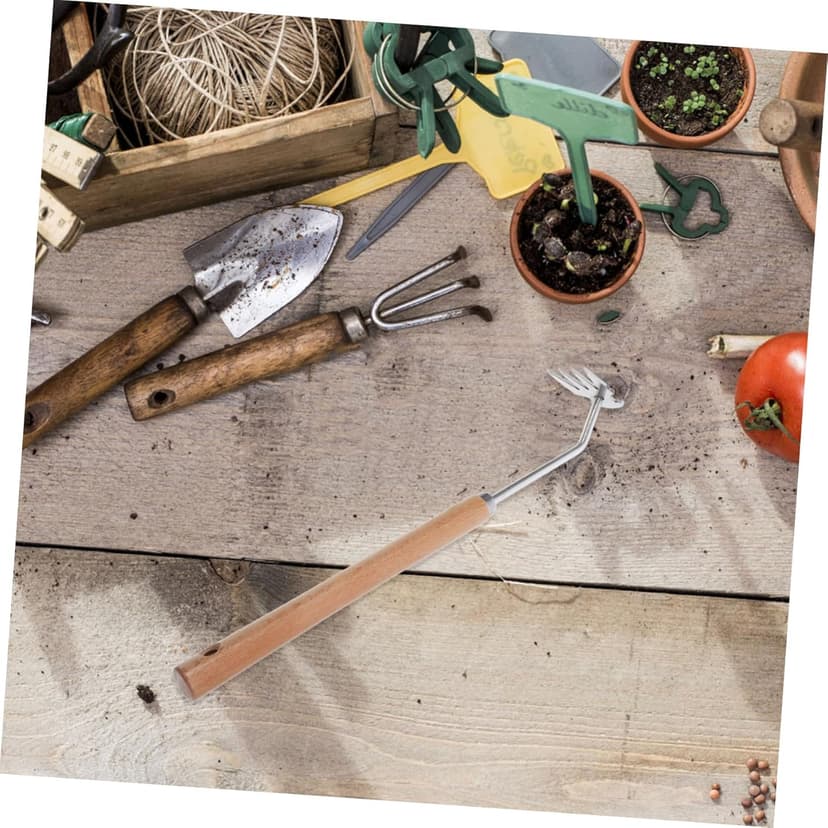 Garden Weeding Tool Ergonomic Handle Rake Multi-Function Weeder for Professional Grade Gardening