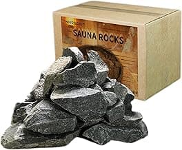 Sauna Rocks/Sauna Stones, 36 lb Box of Lava Rock for Steam Sauna, Sauna Stone
