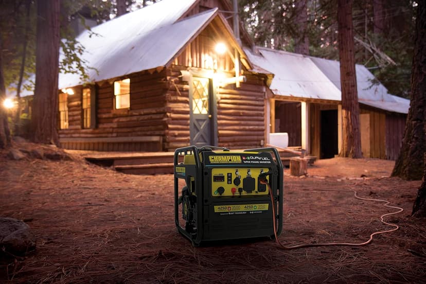 Champion Power Equipment 4250-Watt Dual Fuel RV Ready Portable Open Frame Inverter Generator with Quiet Technology