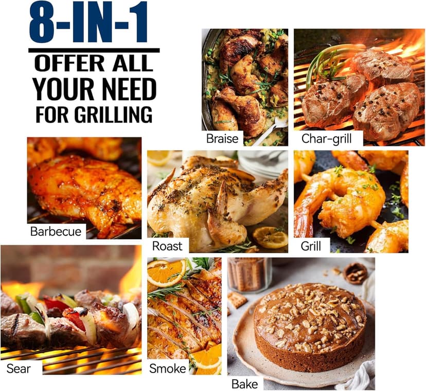 Z GRILLS Pellet Smoker Grill with PID Control, Rain Cover, 700 sq. in Cooking Area for Outdoor BBQ, ZPG-7002BPro
