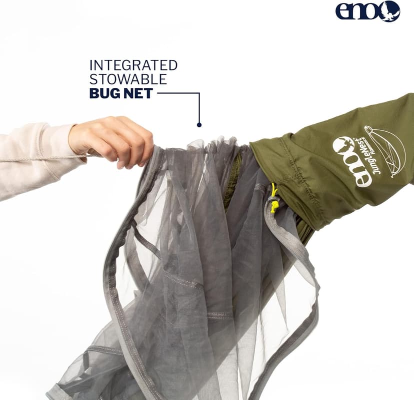 ENO Eagles Nest Outfitters JungleLink Shelter System with Hammock with Bug Net, Straps and Rain Tarp