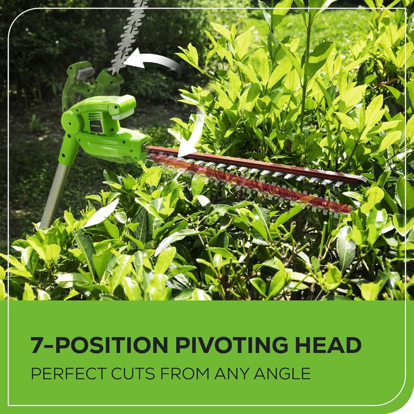 Greenworks 40V 8" Pole Saw + Pole Hedge, 2.0Ah Battery (Gen 1)