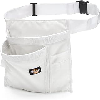 Dickies 5-Pocket Single Side Tool Belt Pouch/Work Apron, Durable Canvas Construction, Adjustable Belt for Custom Fit
