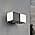 LUTEC Cuba 3000K 1100LM LED Integrated Porch Wall Light Outdoor and Indoor Bedroom LED Wall Lantern Sconce-Black
