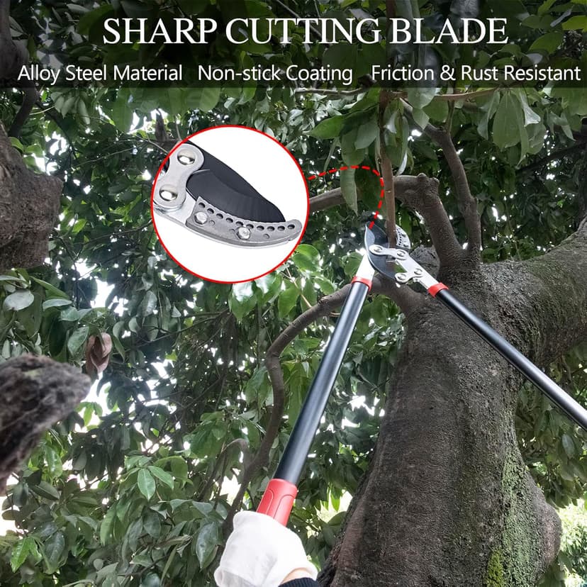 Loppers for Tree Trimming Heavy Duty 30 Inch Tree Branch Cutter Tree Trimmer With Compound Action Anvil Lopper With 2 Inch Cutting Capacity (1pcs)