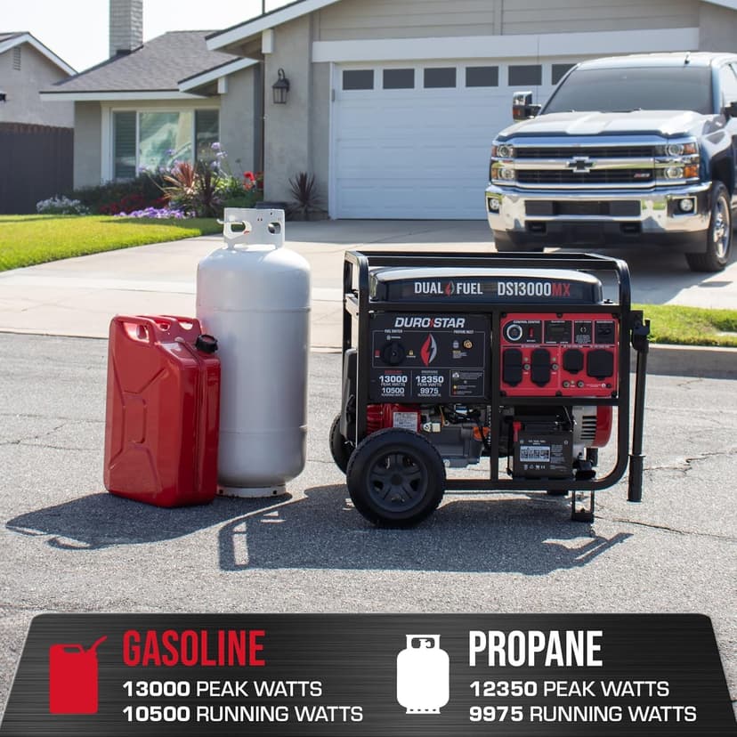 DS13000MX 13,000-Watt 500cc Dual Fuel Portable Generator
