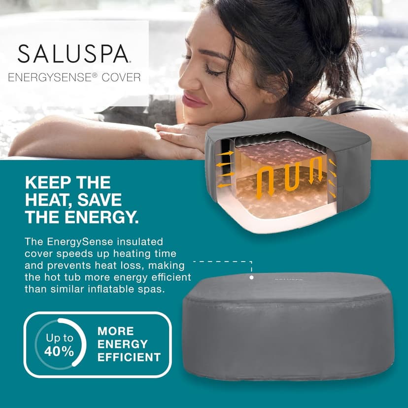 SaluSpa Hawaii EnergySense Smart AirJet Inflatable Hot Tub Spa 4-6 person with App Control